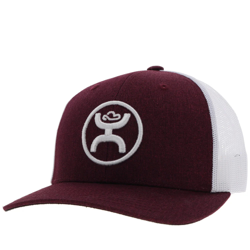 HOOEY "O-CLASSIC" HAT MAROON /WHITE