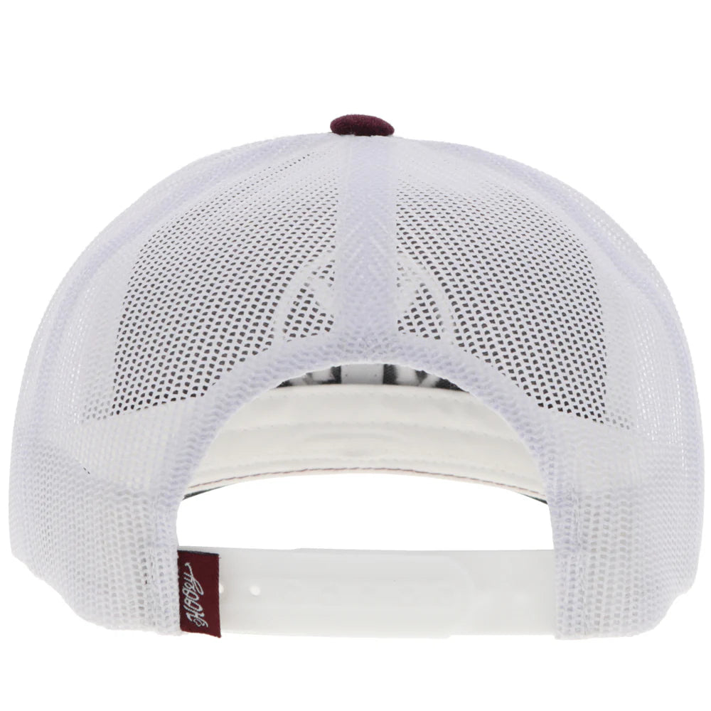 HOOEY "O-CLASSIC" HAT MAROON /WHITE
