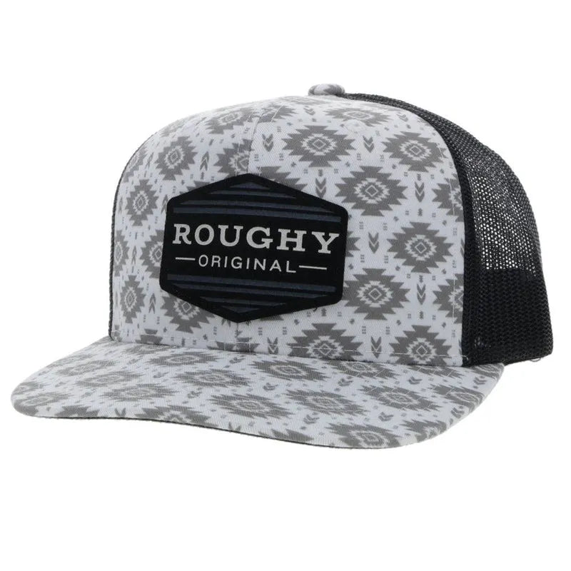 Hooey Roughy Men’s White/ Black 6 Panel Truck Cap