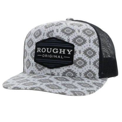 Hooey Roughy Men’s White/ Black 6 Panel Truck Cap