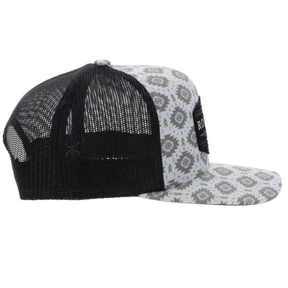 Hooey Roughy Men’s White/ Black 6 Panel Truck Cap