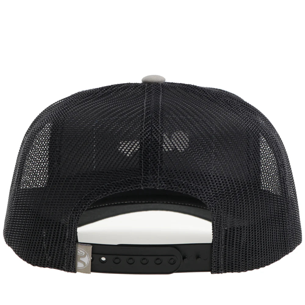 HOOEY "SUDAN" HAT TAN/CHARCOAL W/TAN/WHITE/BLUE PATCH