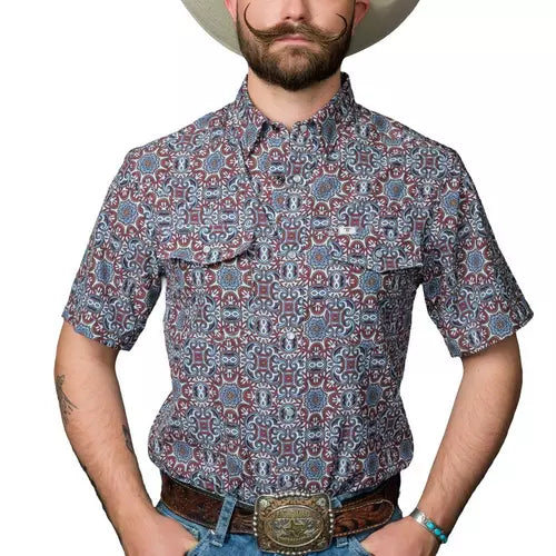 Ferrell Mens The Bennett Snap Button Up Shirt FPS1026011