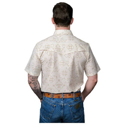 Ferrell The Carson In Beige Short Sleeve Snap FPS1002562