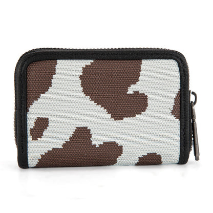 Wrangler Black Wrangler Cow Print Small Wallet WG301-W083BK
