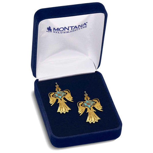 Montana Er Thunderbird Gold Earings