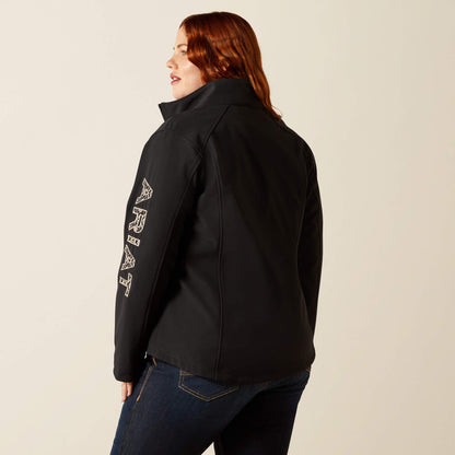 Ariat Logo Softshell Womens Canceled Carry Black Jacket 10062308