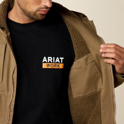 Ariat Rebar DuraCanvas Men’s Field Khaki Jacket 10032964.
