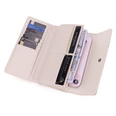 Wrangler Western Floral Tooled Tri-fold RFID Wallet/Wristlet Beige WG196-W056BG