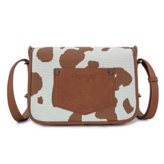 Wrangler Cow Print Crossbody WG301-1833BR