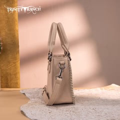 Trinity Ranch Floral Tooled Collection Mini Tote/Crossbody Tan TR192-8800TN