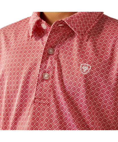 Ariat Boys All Over Print Scooter SS Polo