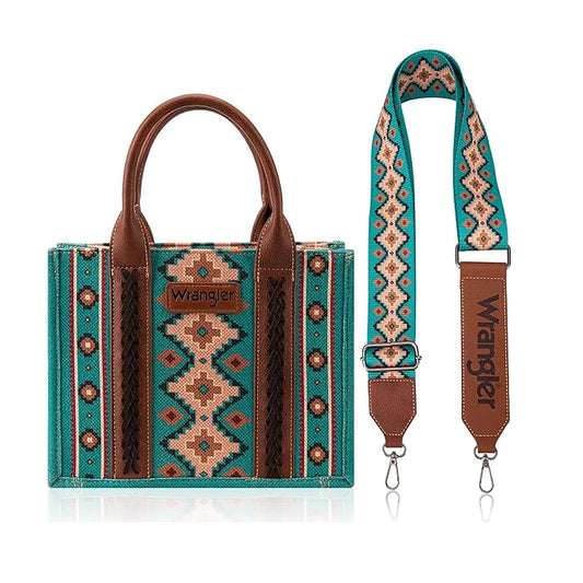 Wrangler Southwestern Crossbody Tote Bag WG2203-8120STQ