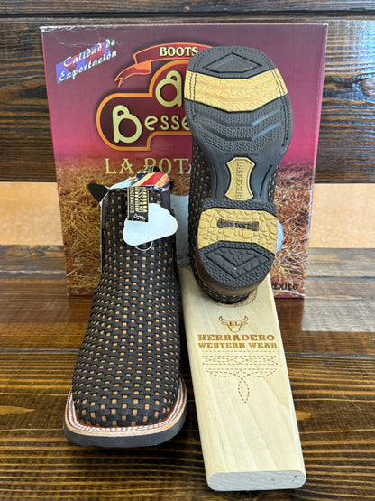 Besserro Botin Rodeo Men’s Petatillo Mini Choco/Miel Suela Hule