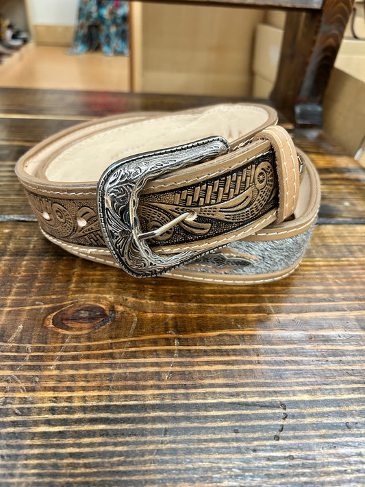 Genuine Leather Hair-on hide Belt