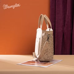 Wrangler Genuine Hair-On Cowhide Tote/Crossbody Tan WG252-8014TN