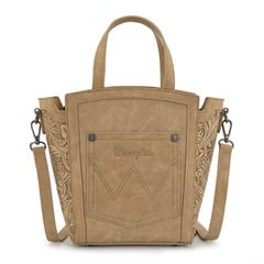 Wrangler Genuine Hair-On Cowhide Tote/Crossbody Tan WG252-8014TN
