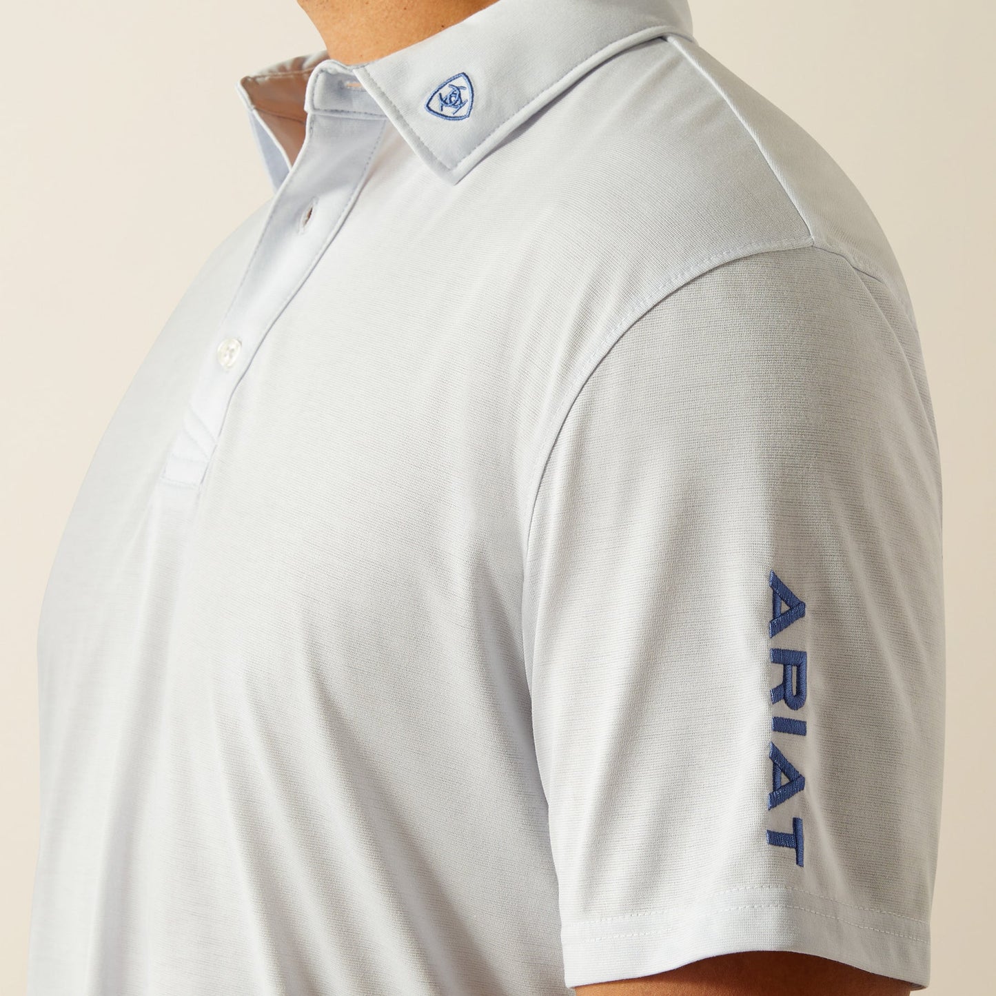 Ariat Men’s Team Logo Halogen Blue Polo