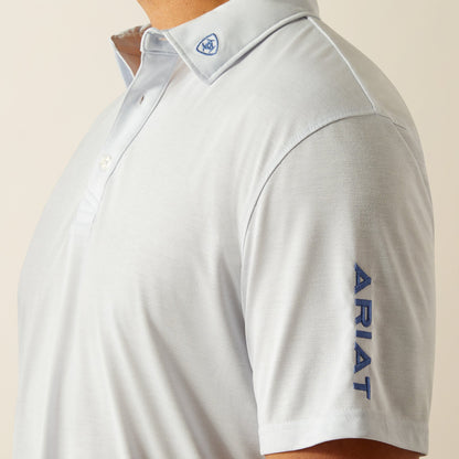 Ariat Men’s Team Logo Halogen Blue Polo