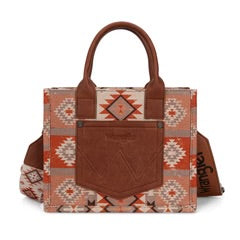 Wrangler Aztec Print -Tote/Crossbody Light Brown WG2209-8120SLBR