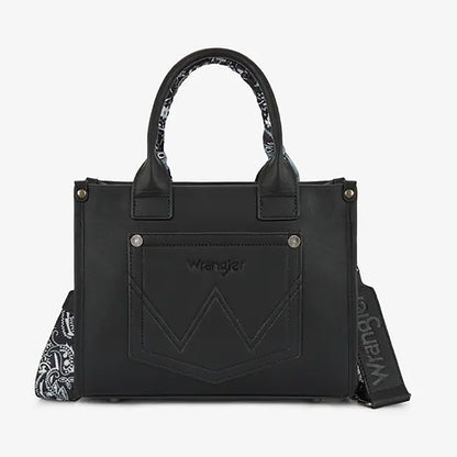 Wrangler Bandana Black Tote WG331-8120SBK