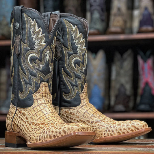 Tanner Mark Men’s Imitation Caiman Hornback Boots TM205535