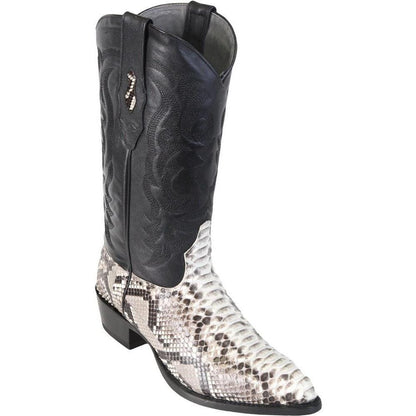 Los Altos Men’s Round Toe Natural Python