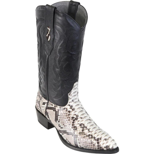 Los Altos Men’s Round Toe Natural Python