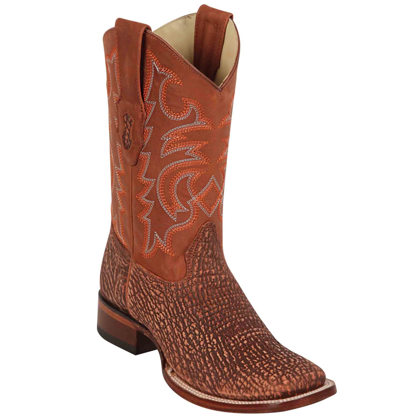 Los Altos Shark Rustic Cognac Leather Sole