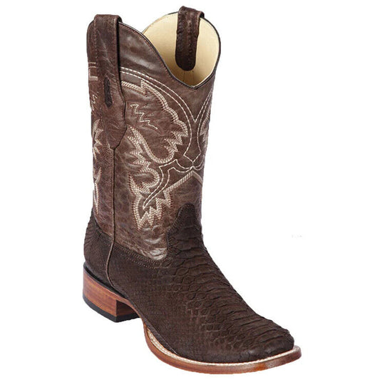 Los Altos Python Nobuck Brown Leather Sole