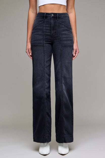 Hidden 33” Inseam High Rise Happi Comfort Flare Jean HD3318CF-CHA