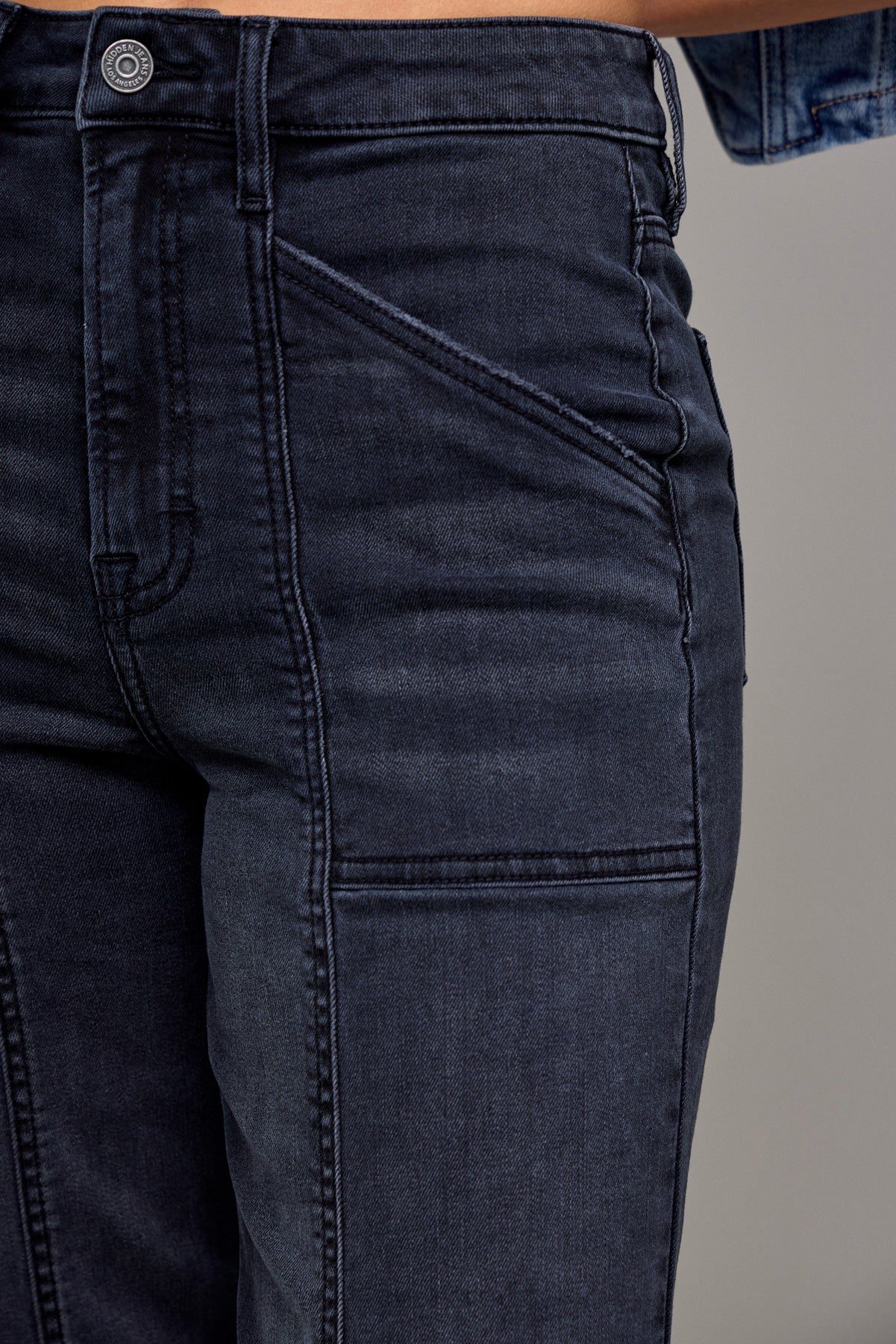 Hidden 33” Inseam High Rise Happi Comfort Flare Jean HD3318CF-CHA