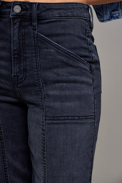 Hidden 33” Inseam High Rise Happi Comfort Flare Jean HD3318CF-CHA
