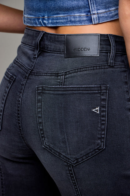 Hidden 33” Inseam High Rise Happi Comfort Flare Jean HD3318CF-CHA