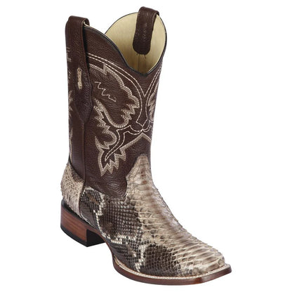 Los Altos Python Rustic Brown Leather Sole