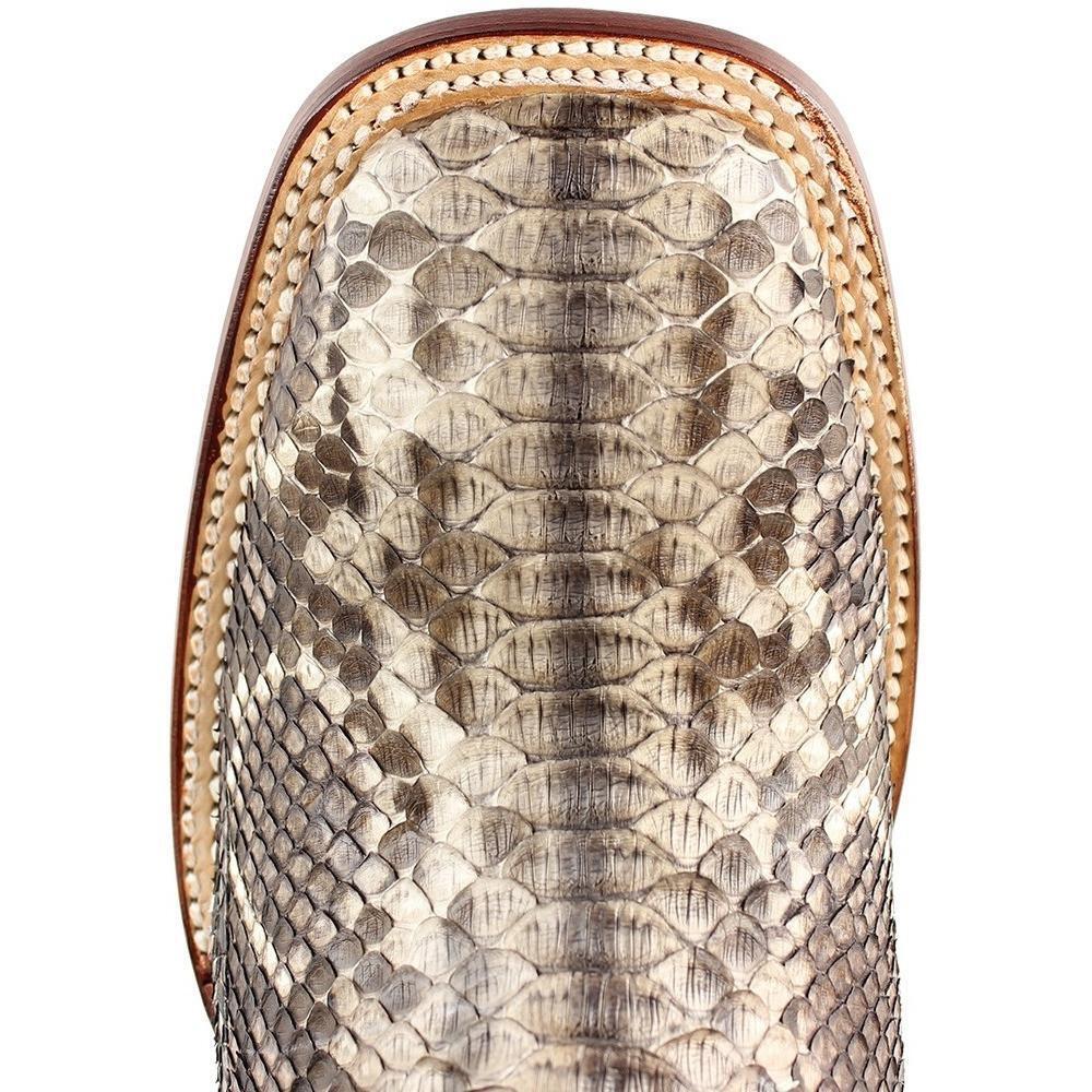 Los Altos Python Rustic Brown Leather Sole