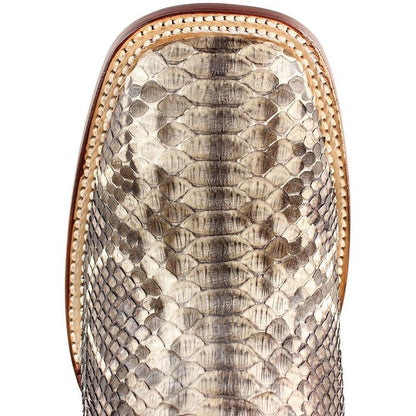 Los Altos Python Rustic Brown Leather Sole