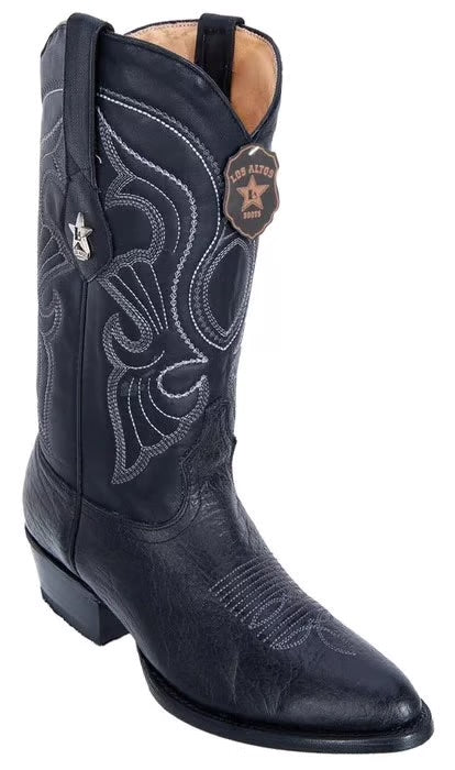 Los Altos Bull Shoulder Black Round Toe