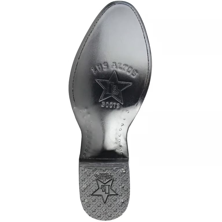 Los Altos Bull Shoulder Black Round Toe
