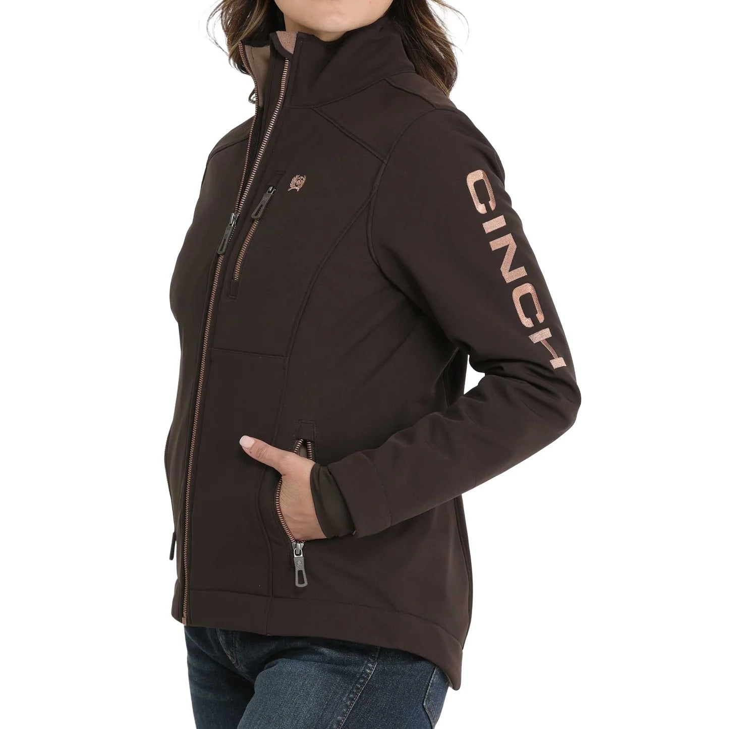 Cinch Ladies Brown Concealed Carry Bonded Jacket MAJ9856006