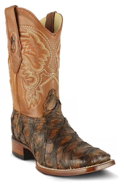 Los Altos Inverted Pirarucu Rustic Cognac Leather Sole