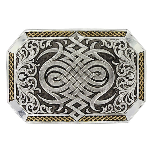 Montana Silversmiths Antiqued Two Tone Western Celtic Knot Buckle 33210RTG