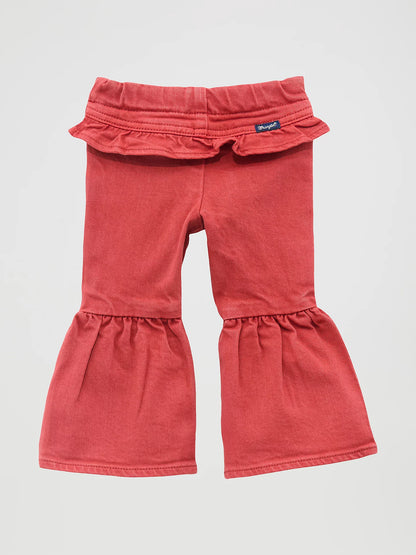 Wrangler Little Girls Vibrant Ruffle Leg Flare Jean 112371942