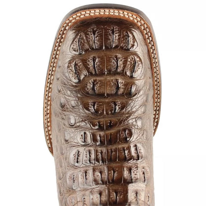 Wild West Boots Caiman Hornback Brown