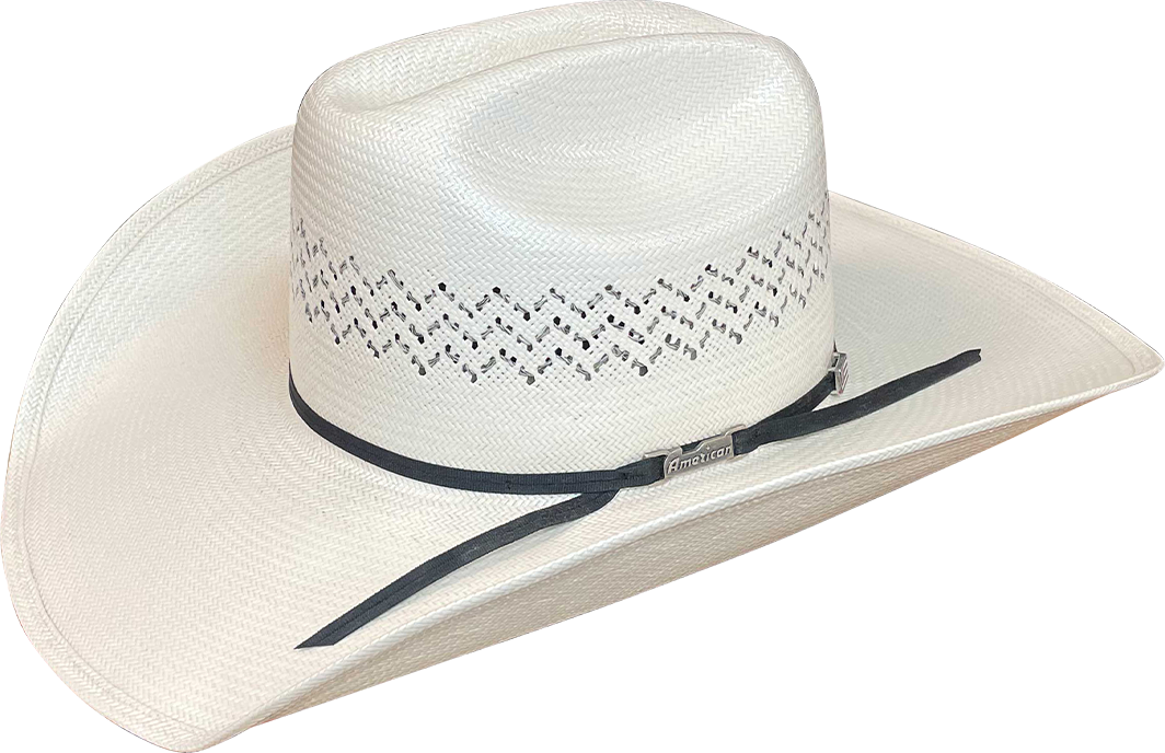 American Hat Co. Straw Hat 5200 RC 2CBLK