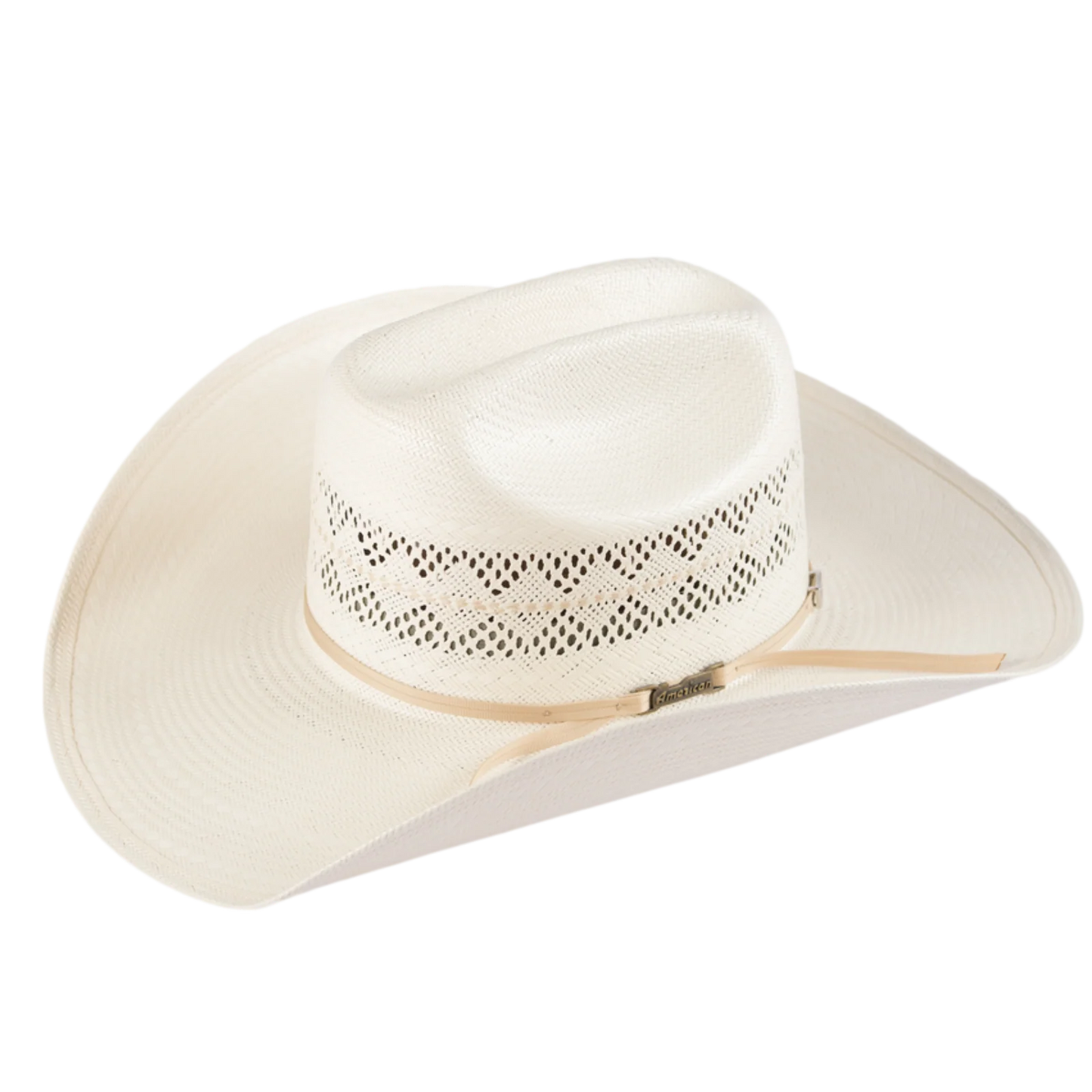 American Hat Co Vented Ivory Straw Cowboy Hat 6800-RC-2CCHOC