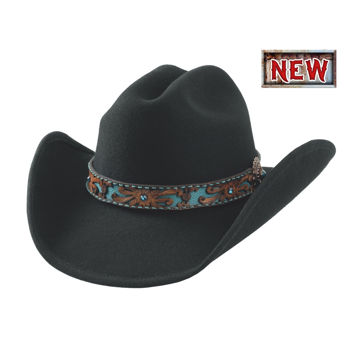 Bullhide On Purpose Black Womens Felt Hat 8006