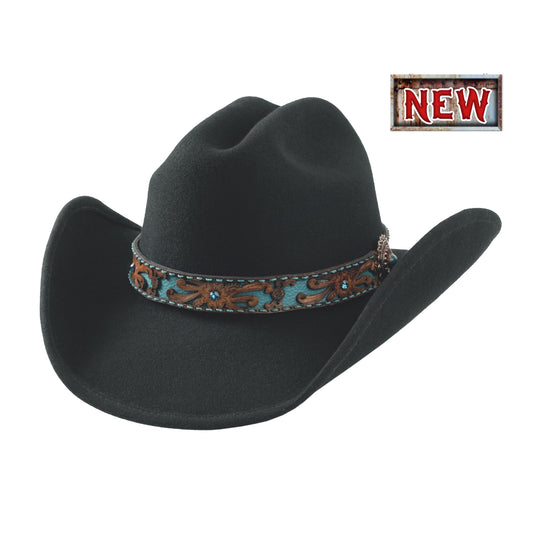 Bullhide On Purpose Black Womens Felt Hat 8006