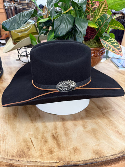 Justin Women's Wyoming Black Wool Felt Hat JUS11674-BLK