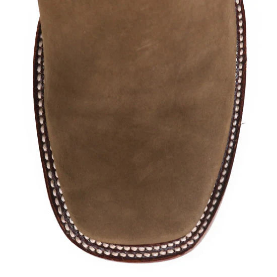 Los Altos Women Nobuck Taupe Leather Sole Ankle Boot
